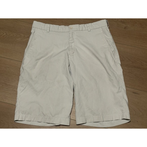 Nike Golf Mens 32 Shorts Tour Performance Stripe Stretch 11"‎ Inseam Has Stains - Picture 1 of 5